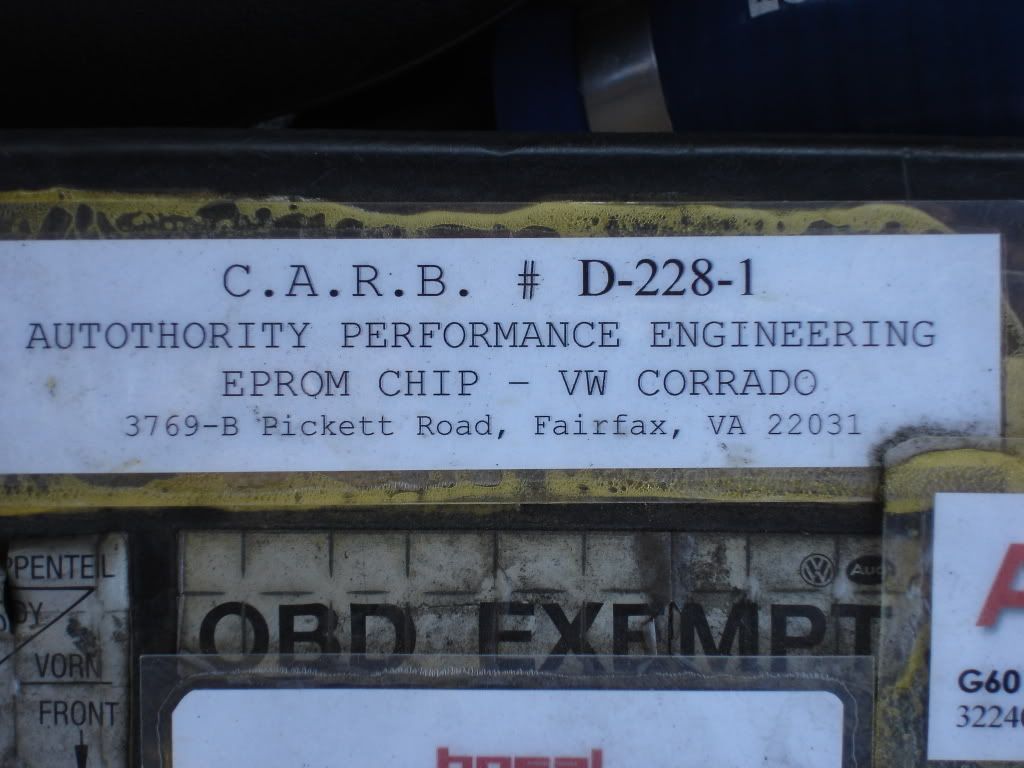 The Corrado CARB EO Number thread VW Vortex Volkswagen Forum